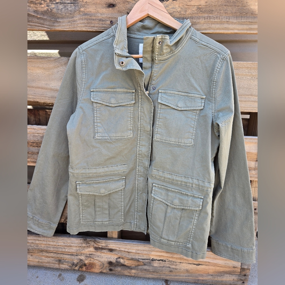 Olive Green Utility Jacket GORPCORE